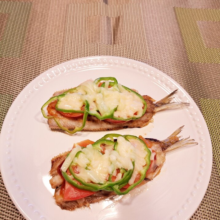 たまには洋風で!いわしのピザ風